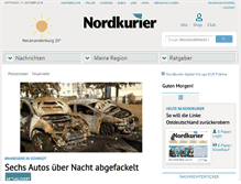 Tablet Screenshot of nordkurier.de